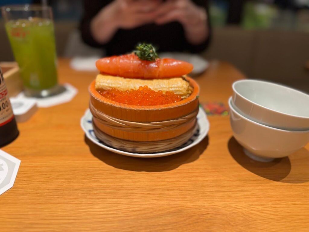 うお田の明太子いくら玉子焼き丼